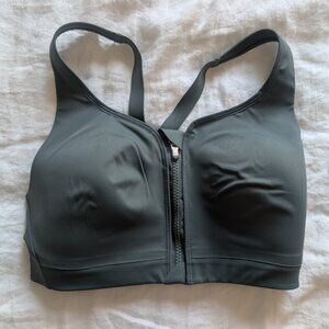 Athleta 32DD Advance front-zip high-impact sports bra